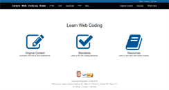 Desktop Screenshot of learnwebcoding.com